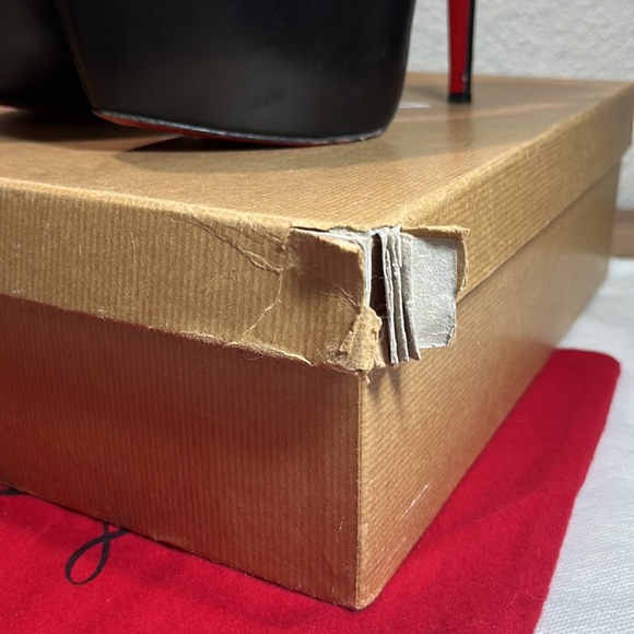 SOLD✨Christian Louboutin✨ Daffodile 160mm Kid Chunky Platform Pumps Size 38 - Picture 14 of 14